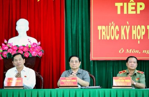 Thủ tướng Chính phủ Phạm Minh Chính tiếp xúc cử tri tại TP Cần Thơ