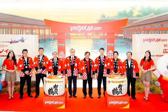 Vietjet vừa khai trương đường bay giữa Hà Nội và Hiroshima