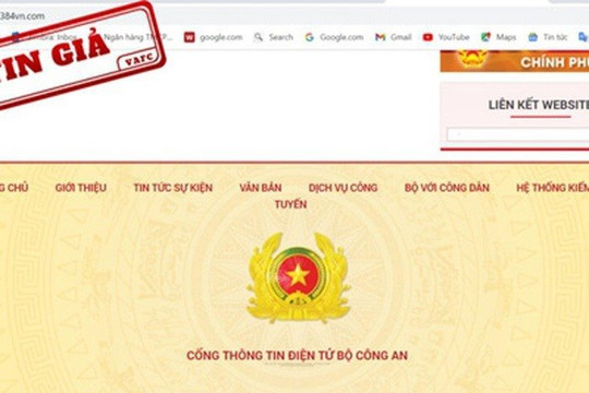 Giả mạo Cổng thông tin điện tử Bộ Công an lừa đảo: Cần truy vết để xử lý nghiêm