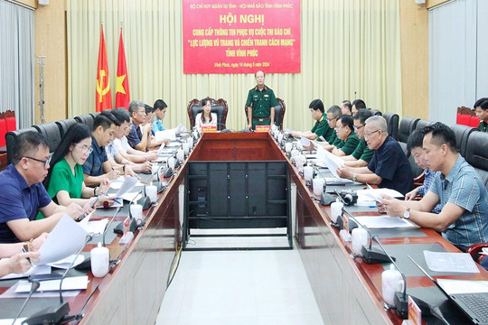 Cuộc thi báo chí 'Lực lượng vũ trang và chiến tranh cách mạng' tỉnh Vĩnh Phúc