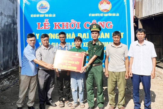 Ngôi nhà thứ 3 được khởi công xây dựng tặng hộ nghèo tại xã biên giới Krông Na