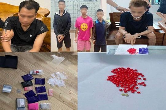 Bắt 5 đối tượng trong đường dây mua bán ma túy tổng hợp
