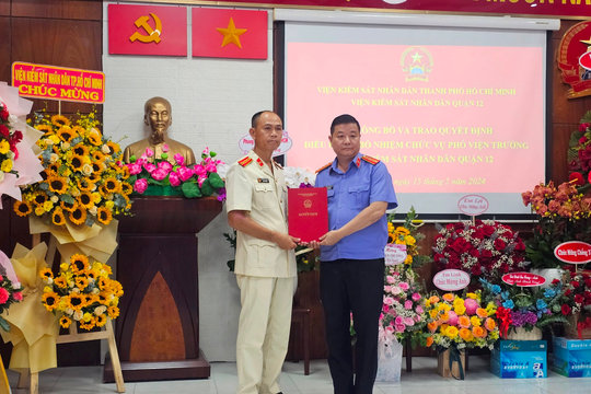 Ông Ngô Anh Hồng được bổ nhiệm Phó Viện trưởng VKSND Quận 12