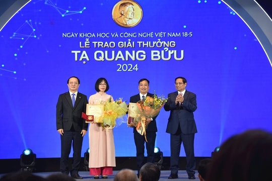 Giải thưởng Tạ Quang Bửu 2024 vinh danh 2 nhà khoa học có nghiên cứu xuất sắc