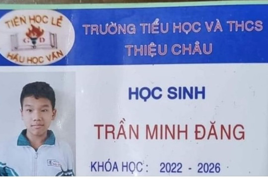 Tổ chức tìm kiếm nam sinh lớp 7 mất tích