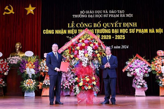 PGS.TS Nguyễn Đức Sơn giữ chức Hiệu trưởng Trường Đại học Sư phạm Hà Nội