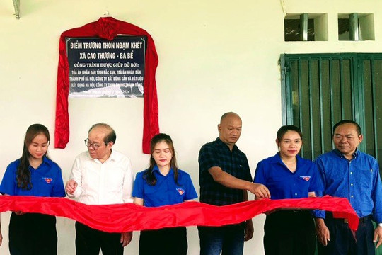 Bắc Kạn: Niềm vui lớn trong ngày khánh thành điểm trường Ngạm Khét