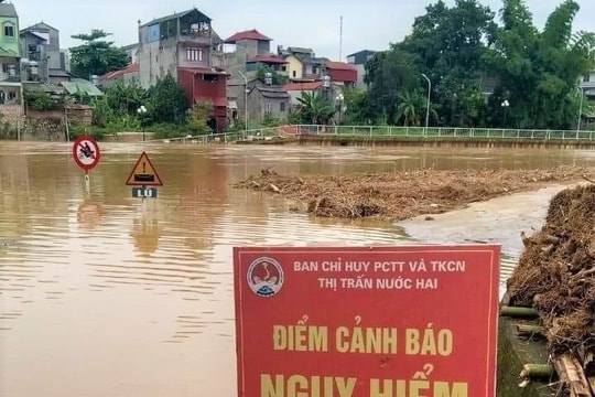 Mưa lớn gây ngập lụt, sạt lở đất tại Cao Bằng
