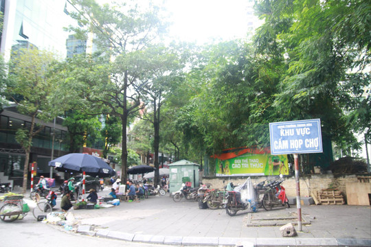 Hà Nội: Chợ tạm vẫn 'mọc' công khai