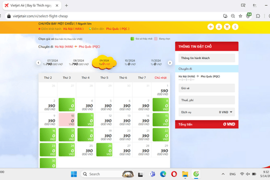 Nhiều vé máy bay giá hấp dẫn cho kỳ nghỉ hè