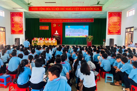 Tuyên truyền pháp luật về tội phạm xâm hại trẻ em, bạo lực gia đình và học đường