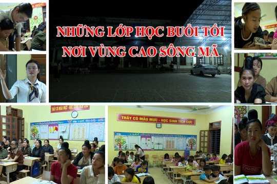 Những lớp học buổi tối đặc biệt nơi vùng cao Sông Mã