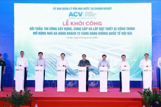 Thủ tướng dự Lễ khởi công Dự án mở rộng Nhà ga hành khách T2 Nội Bài