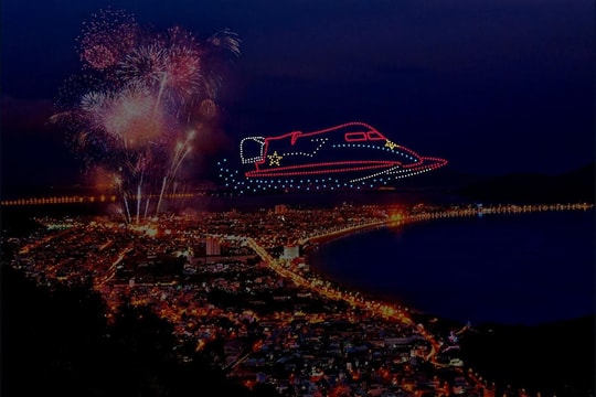 Bình Định lần đầu tiên tổ chức bắn pháo hoa tầm cao