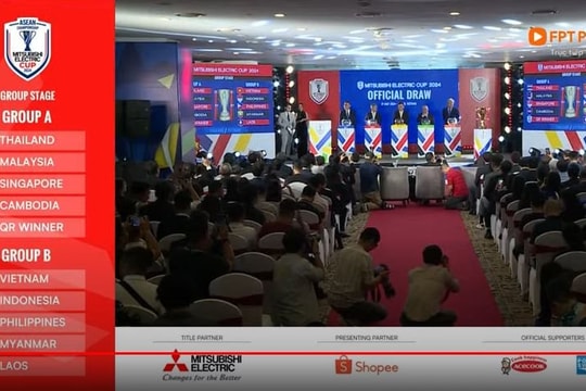 Kết quả bốc thăm AFF Cup 2024: ĐT Việt Nam cùng bảng với ĐT Indonesia