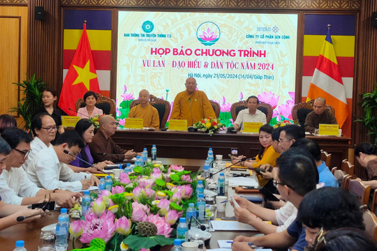 Chương trình “Vu lan - Đạo hiếu & Dân tộc năm 2024” lần thứ 8 sẽ được tổ chức tại Hà Nội