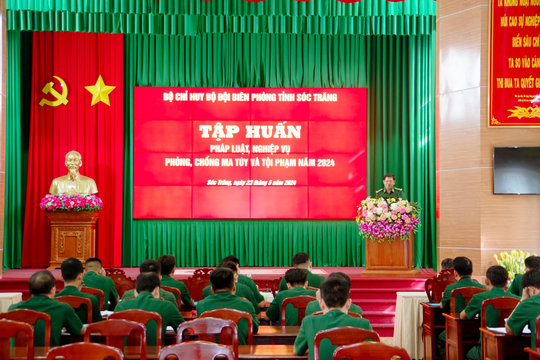 BĐBP Sóc Trăng tập huấn nghiệp vụ phòng, chống ma túy và tội phạm