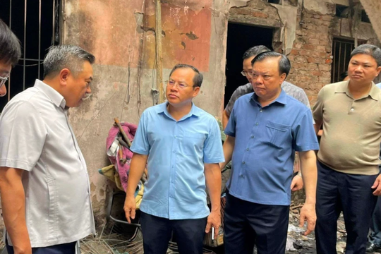 Hà Nội: Hỗ trợ tốt nhất cho các nạn nhân vụ cháy nhà trọ ở Trung Kính