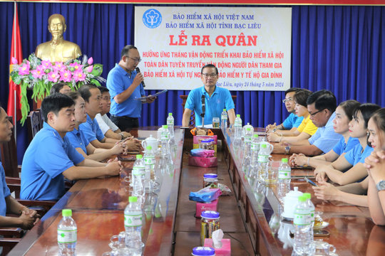 Lễ ra quân hưởng ứng “Tháng vận động triển khai BHXH toàn dân”