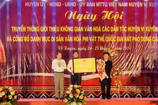 Công nhận Di sản Văn hóa phi vật thể quốc gia hát Páo dung của người Dao