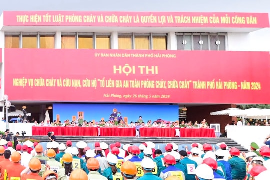 Hải Phòng: Sôi nổi Hội thi Tổ liên gia an toàn phòng cháy chữa cháy