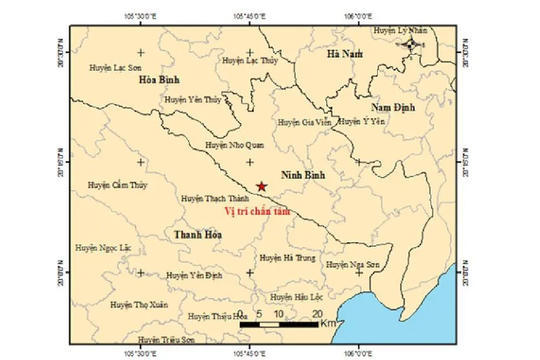 Ninh Bình: Động đất 3,4 độ richter , người dân cảm nhận rõ sự rung lắc