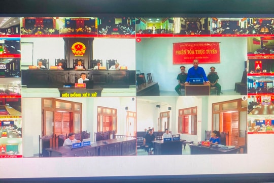 Phiên tòa trực tuyến rút kinh nghiệm vụ “Giết người”