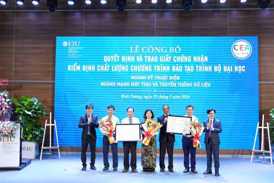 Trường Đại học Quốc tế Miền Đông đạt 100% tiêu chí kiểm định chất lượng Bộ Giáo dục và Đào tạo cho hai chương trình đào tạo