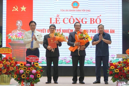 Bổ nhiệm 2 Phó Chánh án TAND tỉnh Khánh Hòa