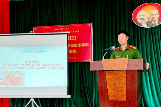 Công an huyện Thanh Trì tiến hành tổng rà soát phòng cháy, chữa cháy