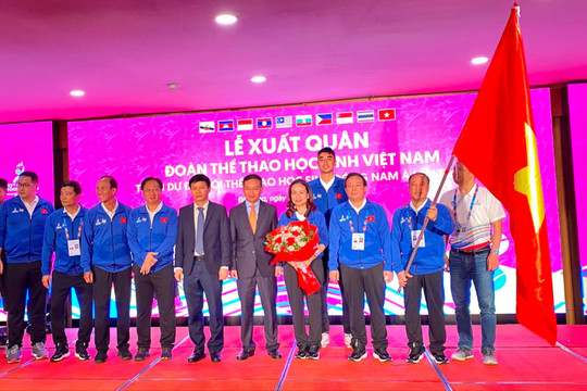Đoàn thể thao học sinh Việt Nam sẵn sàng tham dự Đại hội thể thao học sinh Đông Nam Á lần thứ 13