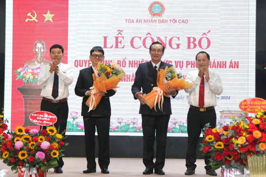 Bổ nhiệm 2 Phó Chánh án TAND tỉnh Khánh Hòa