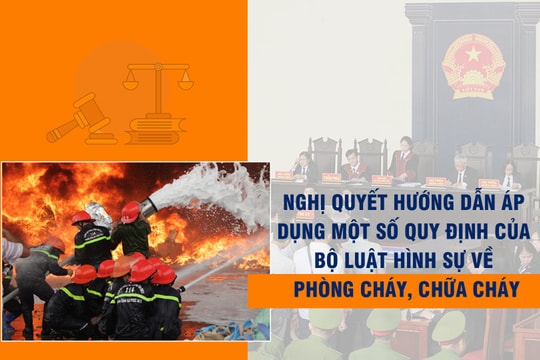 Nghị quyết hướng dẫn áp dụng một số quy định của Bộ luật Hình sự về phòng cháy, chữa cháy
