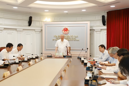 Cho ý kiến đối với các dự thảo Nghị quyết của Hội đồng Thẩm phán TANDTC