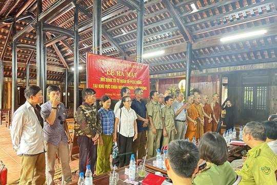 Ra mắt mô hình “Tổ tự quản phòng cháy chữa cháy rừng”