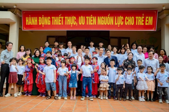 Phó Thủ tướng Trần Hồng Hà dự Lễ phát động Tháng hành động vì trẻ em năm 2024