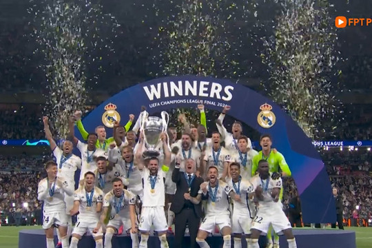 Real Madrid lần thứ 15 vô địch châu Âu