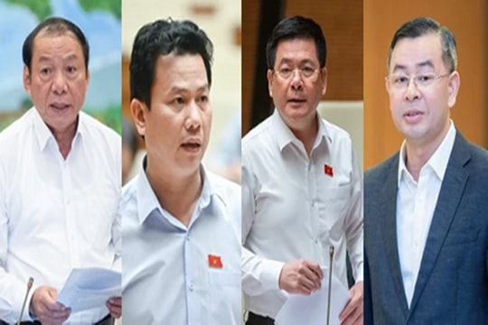 Quốc hội sẽ chất vấn 4 'tư lệnh' ngành