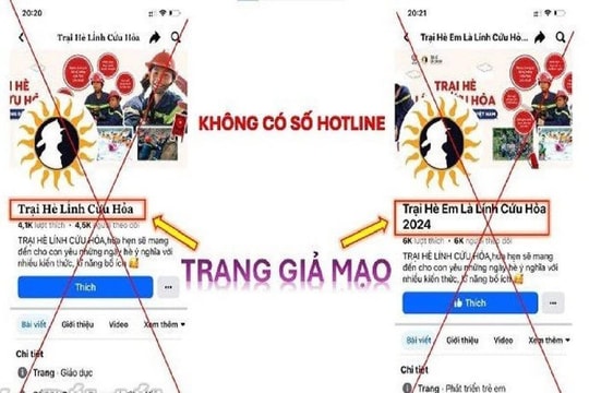 Cảnh báo lừa đảo mạo danh “Trại hè lính cứu hỏa”