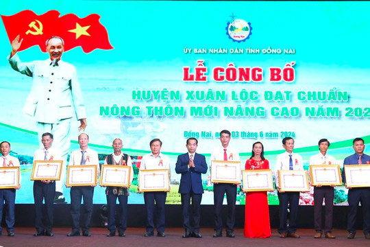 Huyện miền núi ở Đồng Nai được trao tặng danh hiệu nông thôn mới