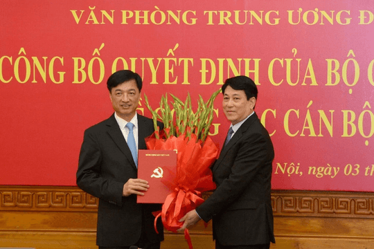 Thứ trưởng Bộ Công an Nguyễn Duy Ngọc giữ chức Chánh Văn phòng Trung ương Đảng