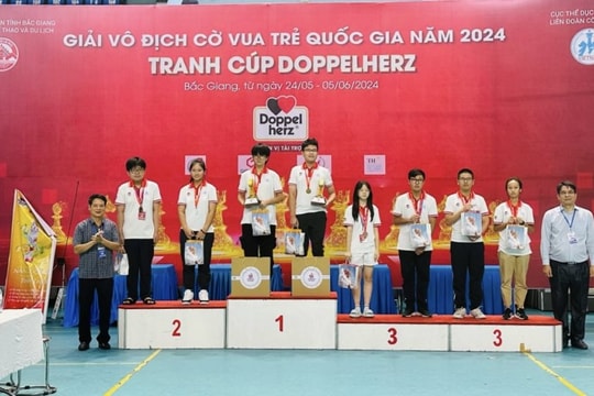 Cao Bằng đạt 5 huy chương tại Giải vô địch Cờ vua trẻ quốc gia 2024