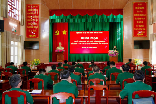 BĐBP Sóc Trăng: Khai mạc lớp bồi dưỡng kiến thức quốc phòng và an ninh đối tượng 3 năm 2024