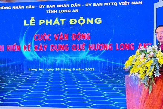 Vận động “Cử tri hiến kế xây dựng quê hương Long An” năm 2024