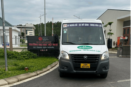 Hà Nội chính thức vận hành tuyến xe buýt Công viên Nghĩa Đô - ĐH QG Hà Nội cơ sở Hòa Lạc