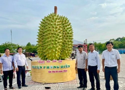 Hội chợ trái cây Phong Điền thu hút du khách đến tham quan, mua sắm