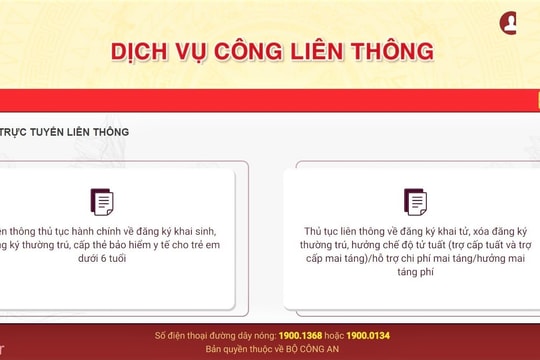 Hướng dẫn liên thông các thủ tục hành chính cho trẻ em dưới 6 tuổi