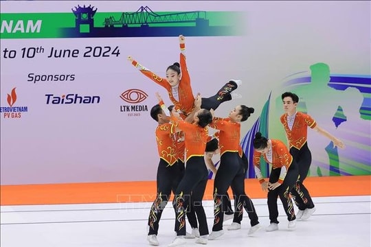 Giải Vô địch Thể dục Aerobic châu Á lần thứ 9: Việt Nam nhất toàn đoàn