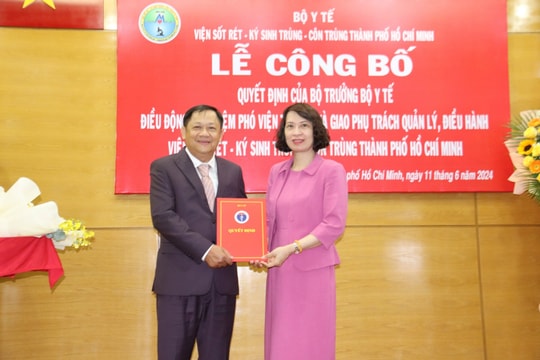Viện Sốt rét - Ký sinh trùng - Côn trùng TP.HCM có tân Phó Viện trưởng