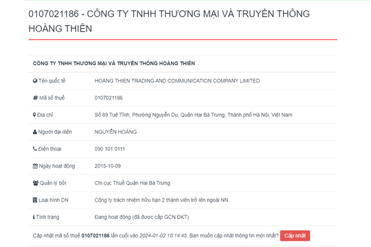 Âm vốn, Công ty Hoàng Thiên vẫn trúng loạt gói thầu với tỉ lệ tiết kiệm thấp